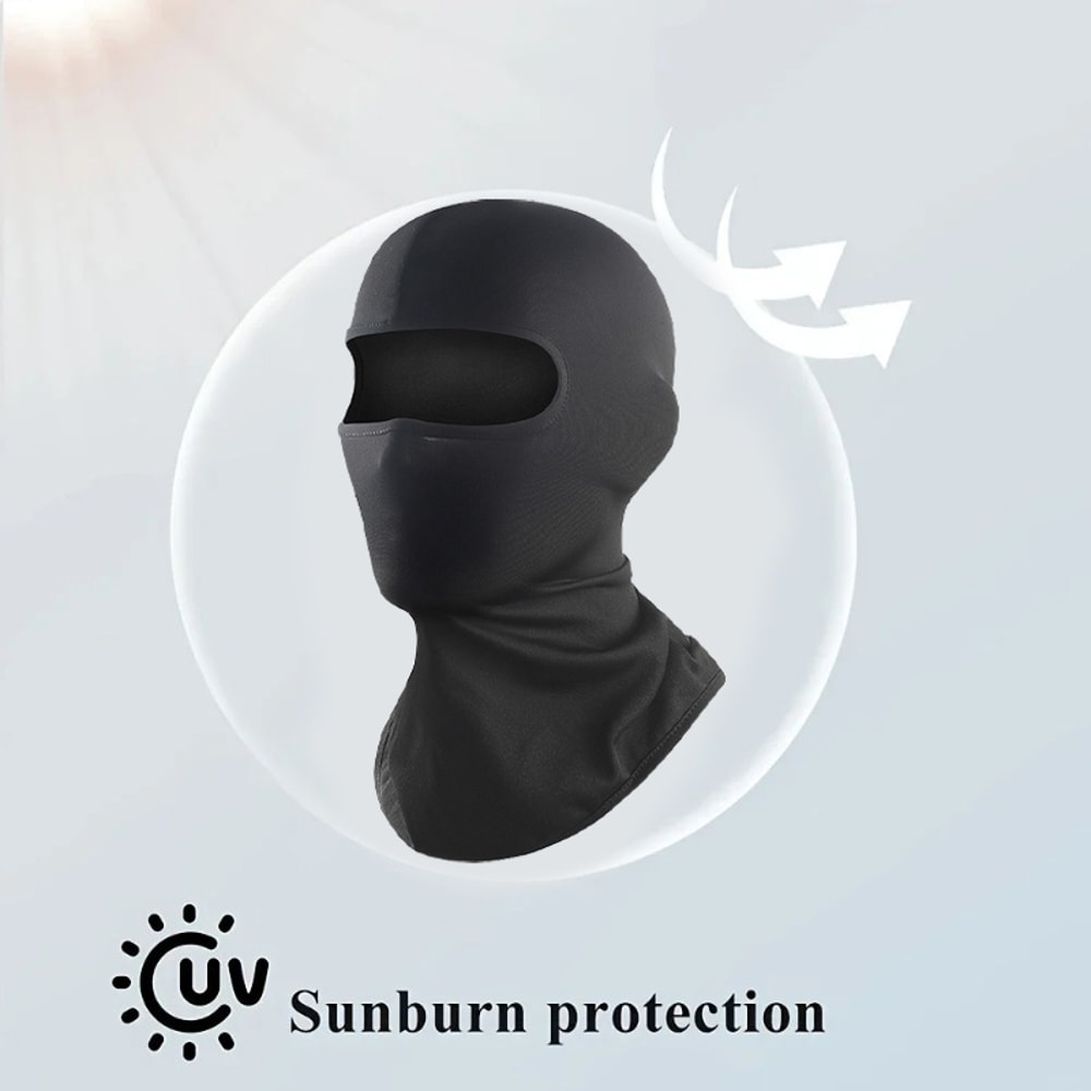 Ice Silk Cycling Balaclava UV Protection Face Mask Breathable Motorcycle Summer Cooling Hood 4