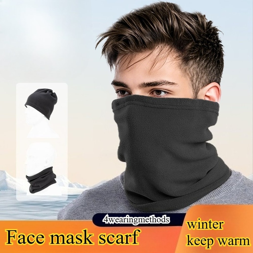 Winter Fleece Windproof Balaclava Face Mask Neck Gaiter For Cycling Motorcycle Skiing Outdoor Sport 1