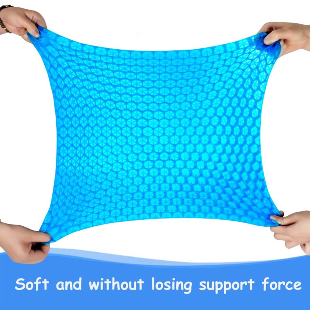 ErgoCool Honeycomb Gel Seat Cushion For Long Sitting Breathable Pressure Relief Seat Cushion For O 2