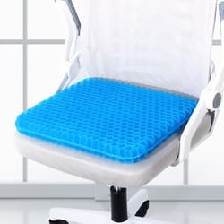ergocool honeycomb gel seat cushion for long sitting – breathable pressure relief seat cushion for office chair & car