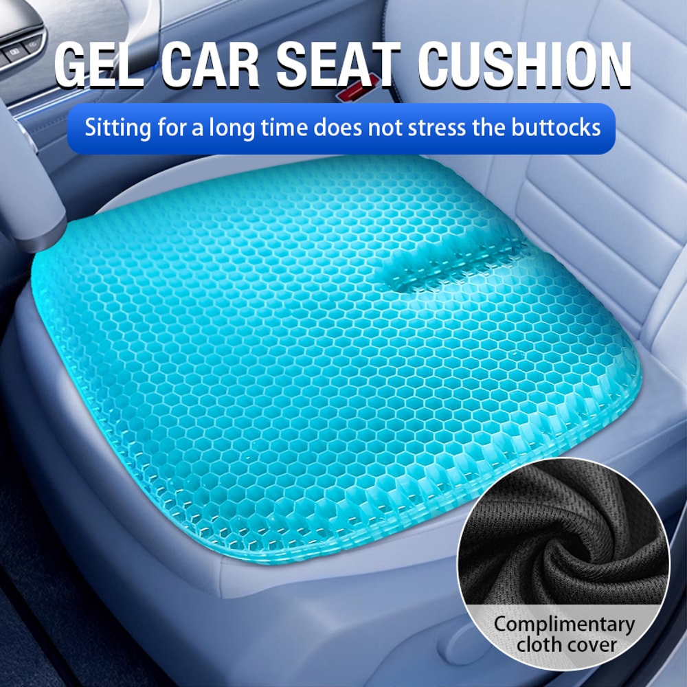 Cooling Gel Seat Cushion Honeycomb Design Pressure Relief Pad For Office Chair Car Wheelchair Tailb