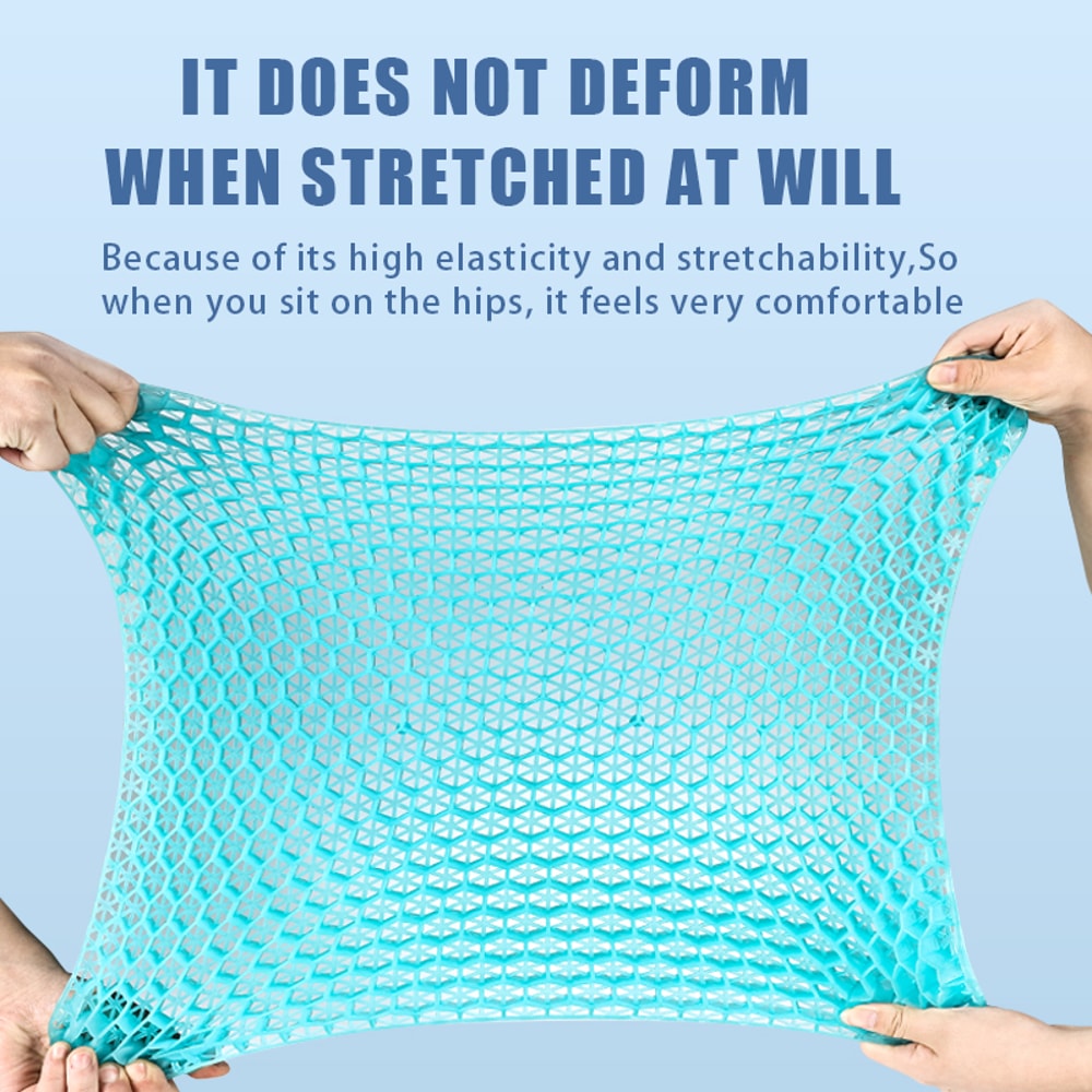 Cooling Gel Seat Cushion Honeycomb Design Pressure Relief Pad For Office Chair Car Wheelchair Tailb