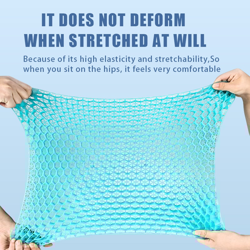 Cooling Gel Seat Cushion Honeycomb Design Pressure Relief Pad For Office Chair Car Wheelchair Tailb