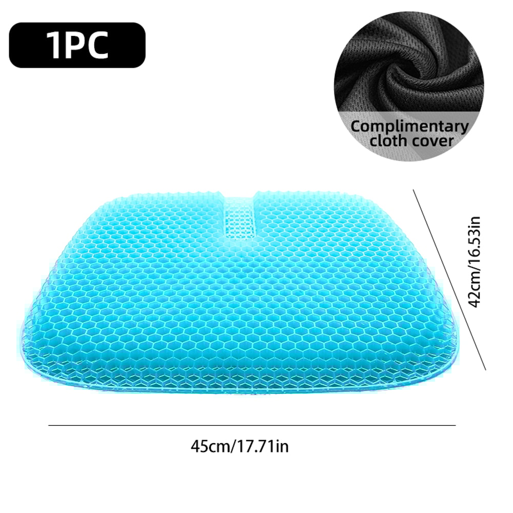 Cooling Gel Seat Cushion Honeycomb Design Pressure Relief Pad For Office Chair Car Wheelchair Tailb