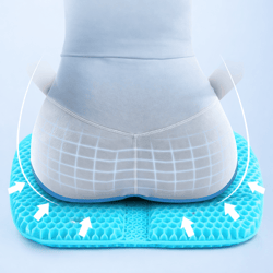 cooling gel seat cushion honeycomb design pressure relief pad for office chair car wheelchair tailbone support