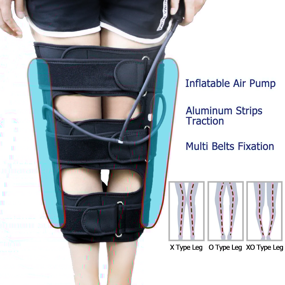 Leg Correction Band Adjustable Leg Correction Belt With Air Pump Support For Bowed Knees And Postur 1