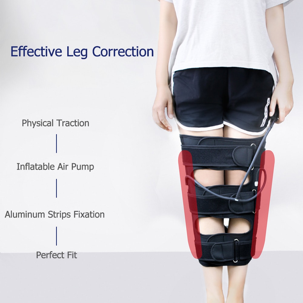 Leg Correction Band Adjustable Leg Correction Belt With Air Pump Support For Bowed Knees And Postur 5