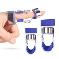 spring assisted finger extension splint for stroke recovery arthritis therapy and joint rehabilitation