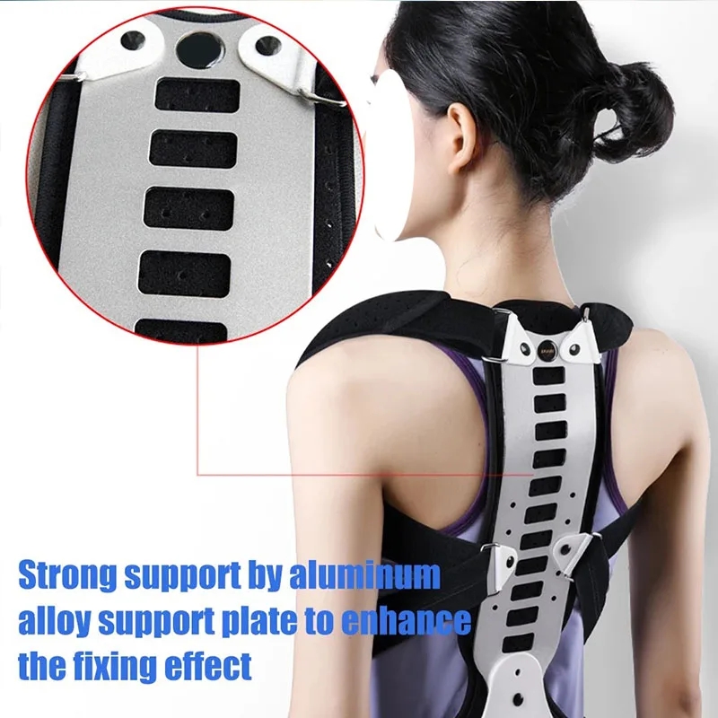 Adjustable Back Brace Posture Corrector Spine Support Trainer For Men And Women With Breathable Com 1