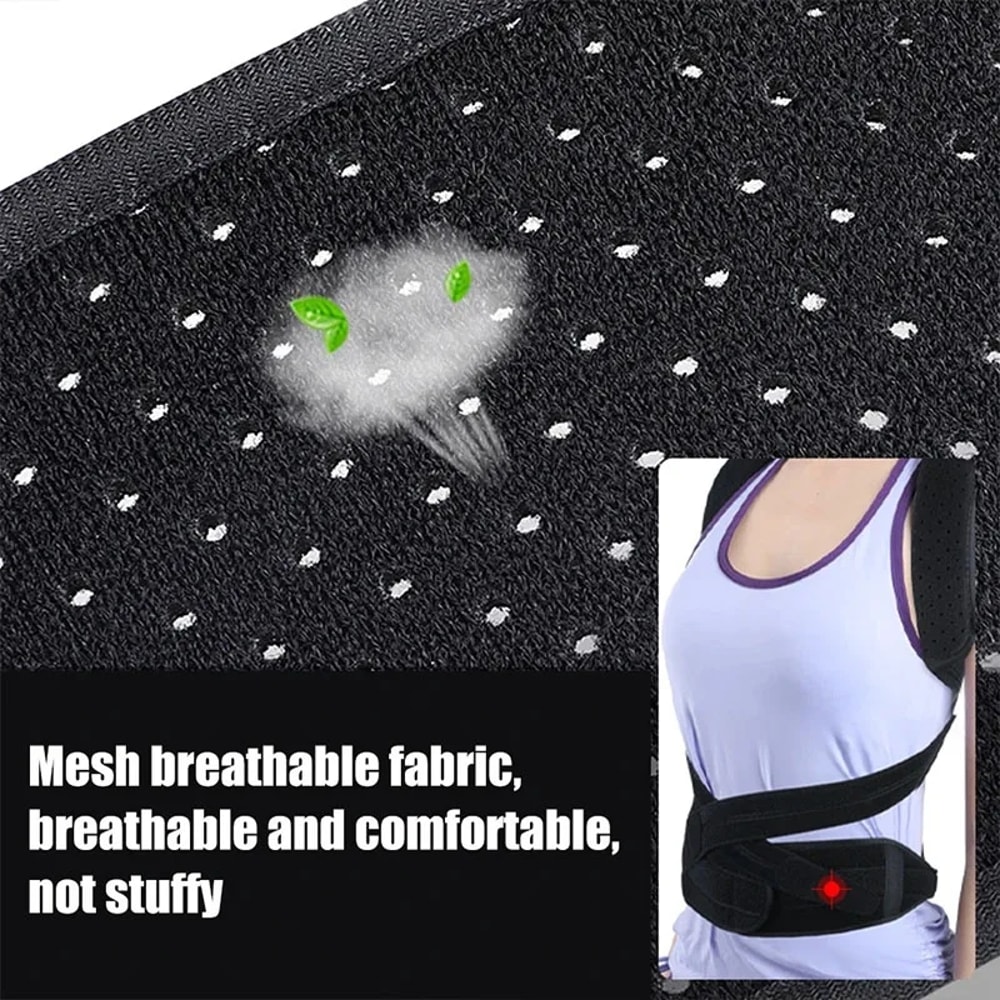 Adjustable Back Brace Posture Corrector Spine Support Trainer For Men And Women With Breathable Com 5