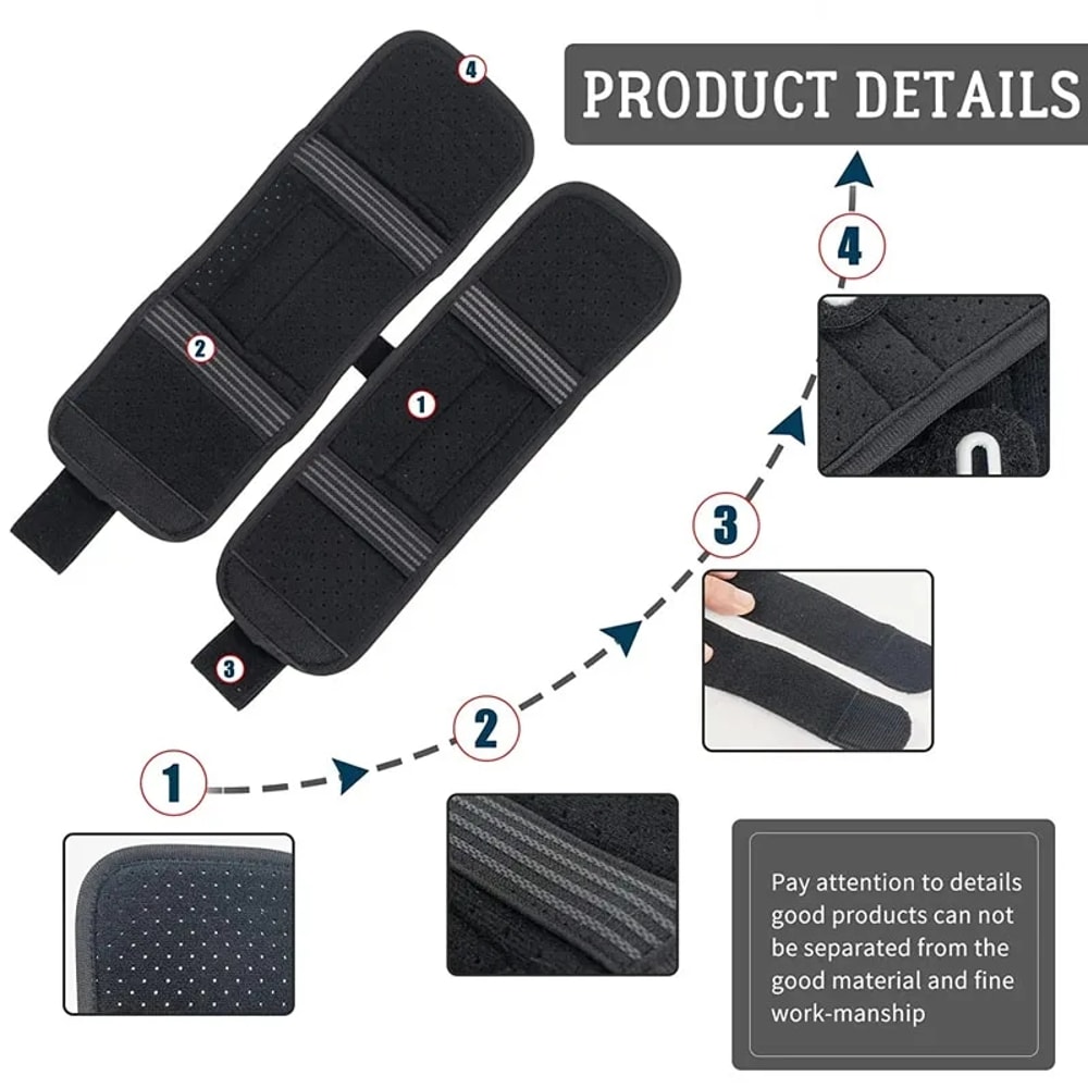 Adjustable Foot Drop Brace With Shoe Strap Ankle Support Splint For Walking Relief 3