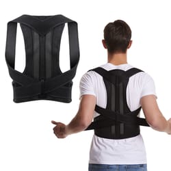 adjustable back brace posture corrector with lumbar support belt for men and women breathable shoulder straightener