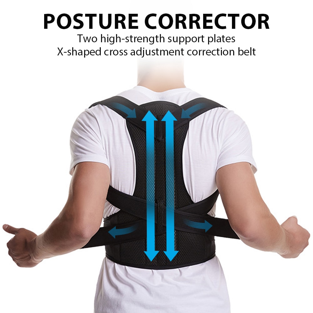 Adjustable Posture Corrector Back Brace Belt With Lumbar Support For Men And Women 2