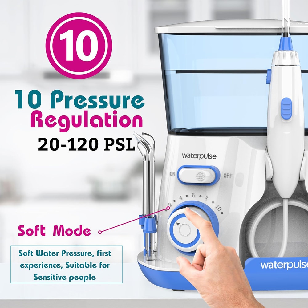 Waterpulse Electric Water Flosser For Teeth Cleaning Oral Irrigator With Pressure Levels 2