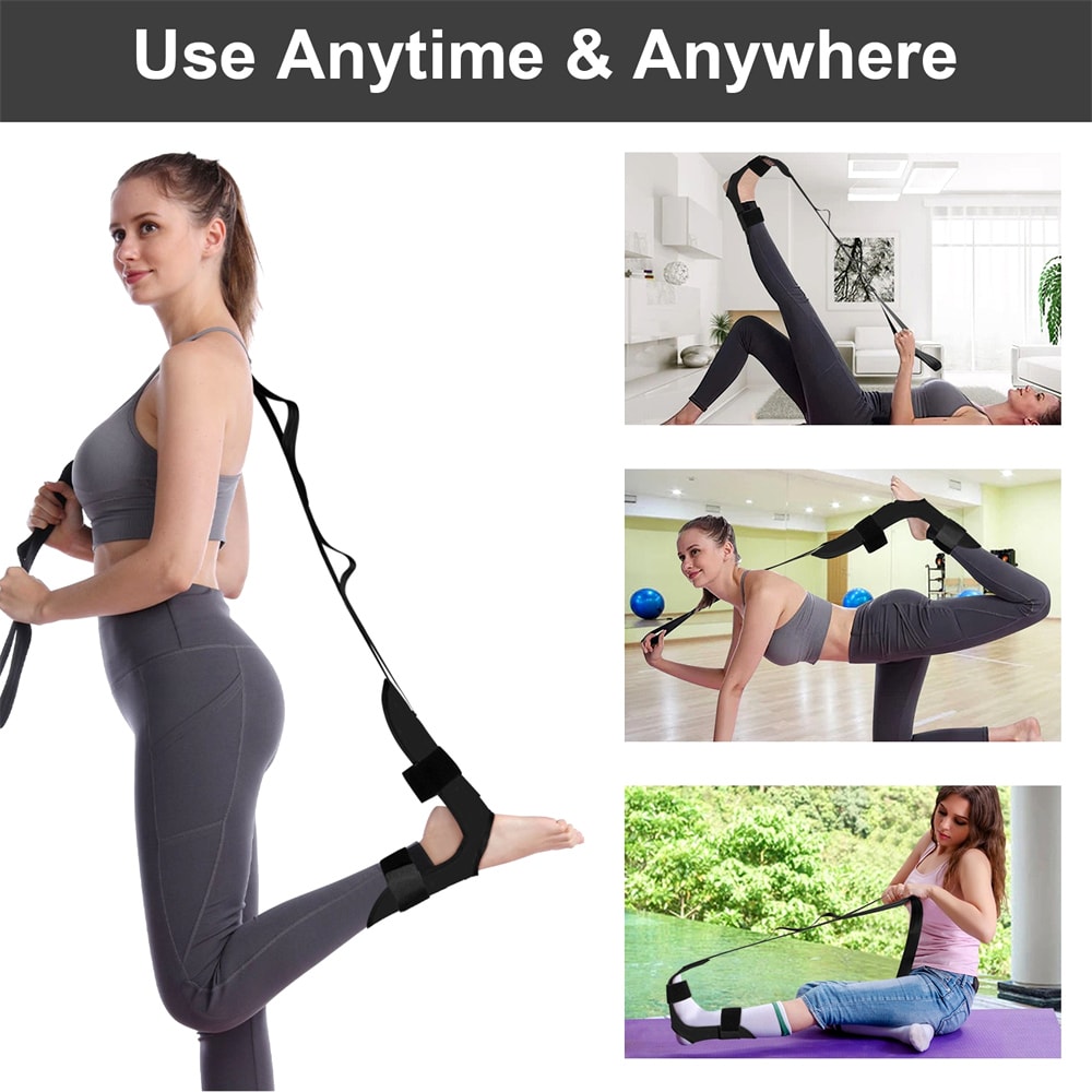 Segmented Yoga Stretch Strap For Flexibility And Ankle Rehabilitation Band For Physical Therapy And 2