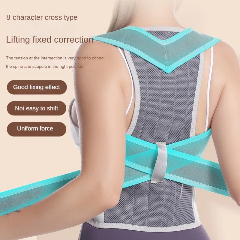 Adjustable Upper Back Posture Corrector Brace With Lumbar Support For Scoliosis And Spine Alignment