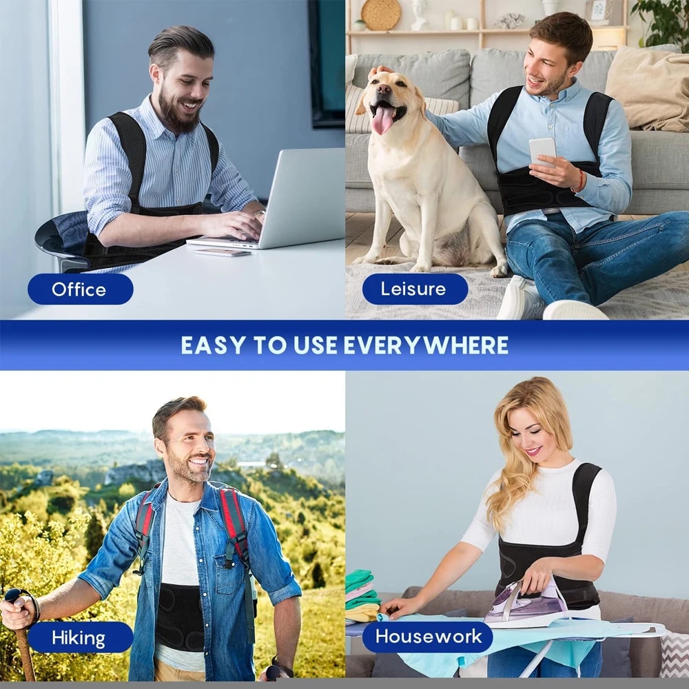 Adjustable Back Posture Corrector Brace For Men And Women Upper Spine And Shoulder Support 4