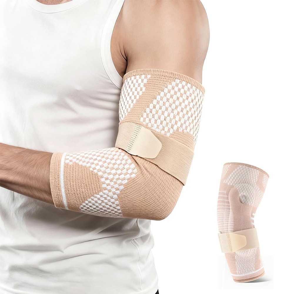 Dual Gel Pad Tennis Elbow Brace Adjustable Compression Elbow Sleeve For Tendonitis Support And Spor 0