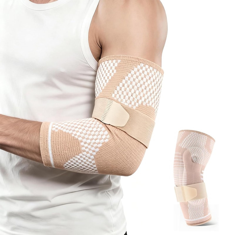 Dual Gel Pad Tennis Elbow Brace Adjustable Compression Elbow Sleeve For Tendonitis Support And Spor 0