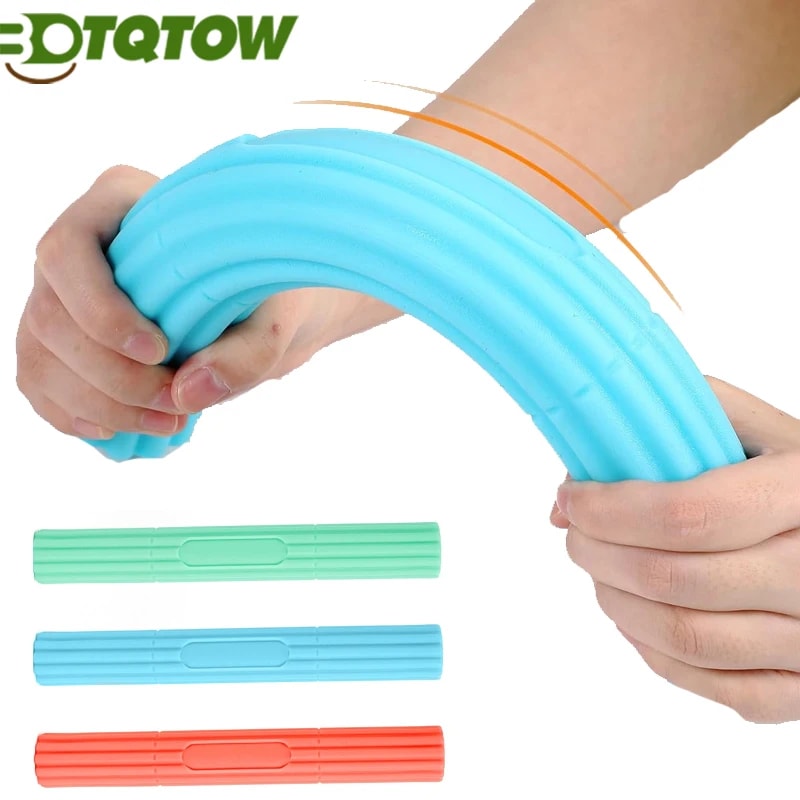 Flex Therapy Bar Forearm Strengthener for Tennis Elbow Therapy Bar Grip Training and Wrist Pain Relief