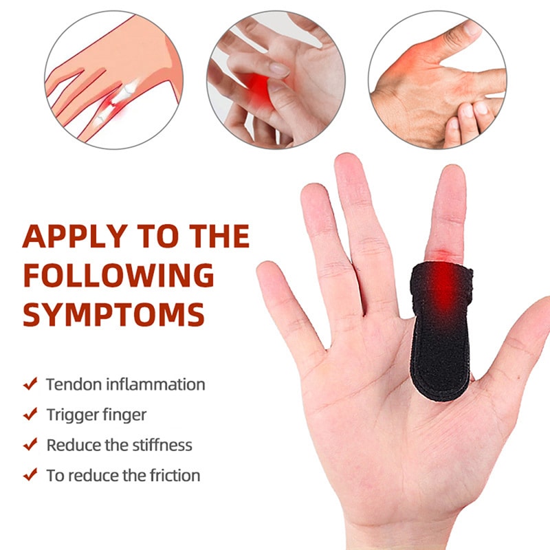 Adjustable Trigger Finger Splint Pain Relief Brace With Aluminum Support Straightener For Arthritis 1