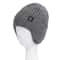 Thermal Ear Protection Knit Hat For Men Warm Wool Winter Beanie With Snowflake Design 6