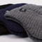 Thermal Ear Protection Knit Hat For Men Warm Wool Winter Beanie With Snowflake Design 4
