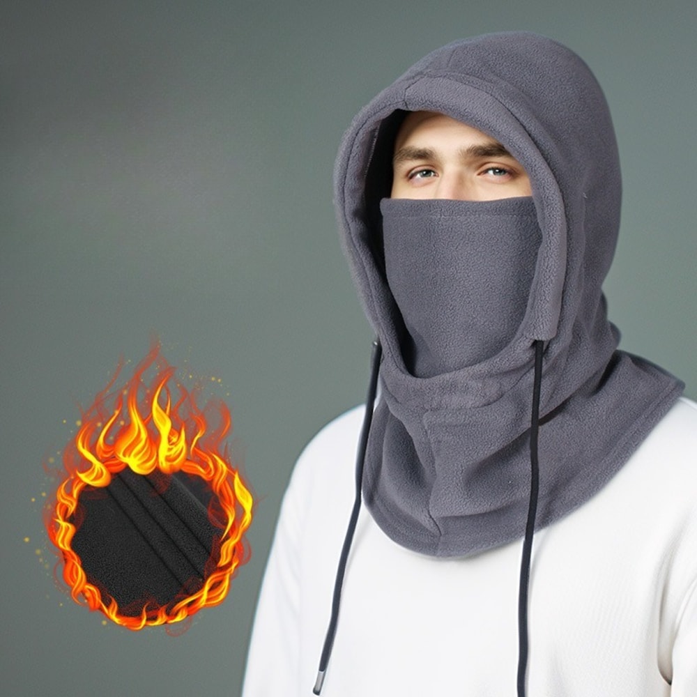 Thermal Fleece Balaclava Hood Windproof Winter Face Mask Neck Warmer For Men And Women Outdoor Ski 1