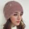 Double Layer Winter Knit Beanie With Ear Protection Soft Warm Womens Stacking Hat 2