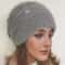 Double Layer Winter Knit Beanie With Ear Protection Soft Warm Womens Stacking Hat 3