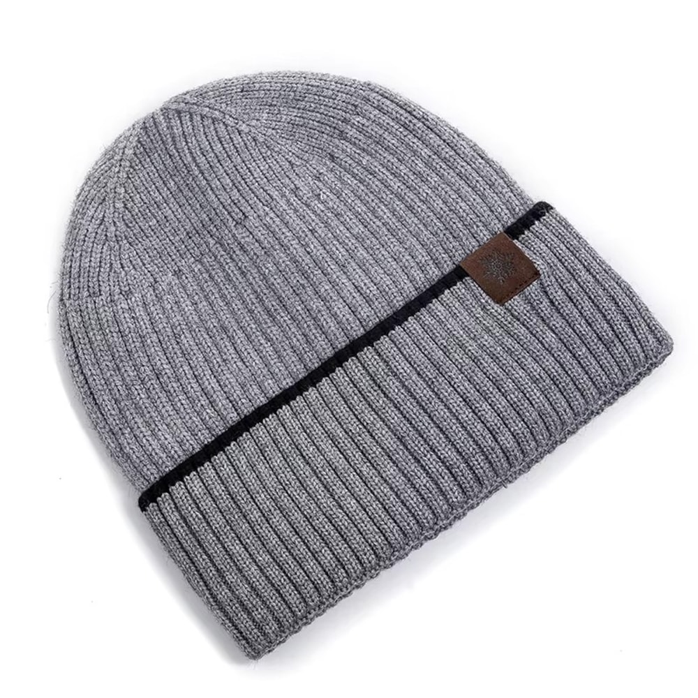 Plush Fleece Lined Winter Beanie Hat Warm Unisex Knit Ski Cap For Men Women Outdoor Comfort 1
