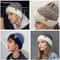 Unisex Two Tone Fur Lined Beanie Thermal Knit Winter Hat Warm Stretch Fit Cap For Men And Women 4