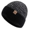 Unisex Two Tone Fur Lined Beanie Thermal Knit Winter Hat Warm Stretch Fit Cap For Men And Women 9