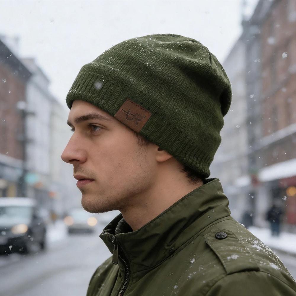 Thermal Fur Lined Knit Beanie Hat Unisex Winter Warm Skull Cap For Outdoor Sports And Daily Wear 6