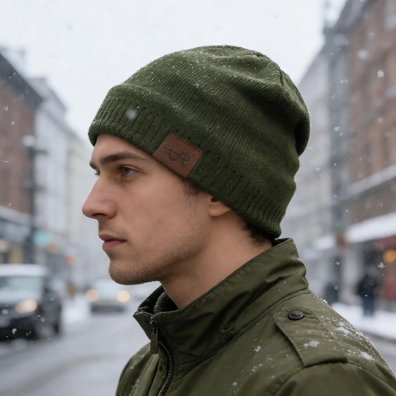 Thermal Fur Lined Knit Beanie Hat Unisex Winter Warm Skull Cap For Outdoor Sports And Daily Wear 6