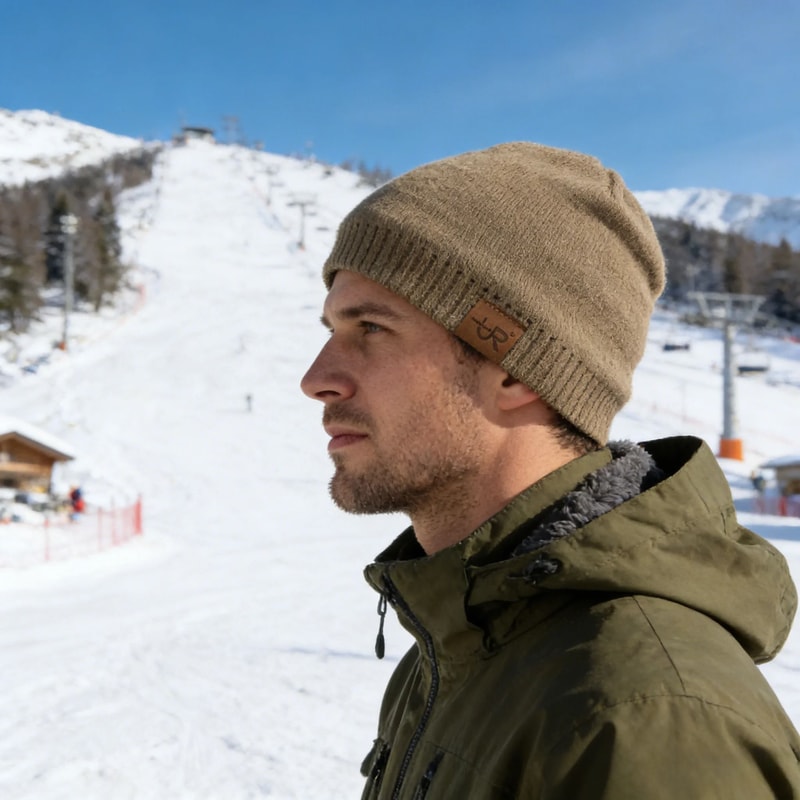 Thermal Fur Lined Knit Beanie Hat Unisex Winter Warm Skull Cap For Outdoor Sports And Daily Wear 7