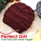 Satin Lined Cable Knit Winter Beanie For Women Soft Slouchy Warm Hair Friendly Hat 4