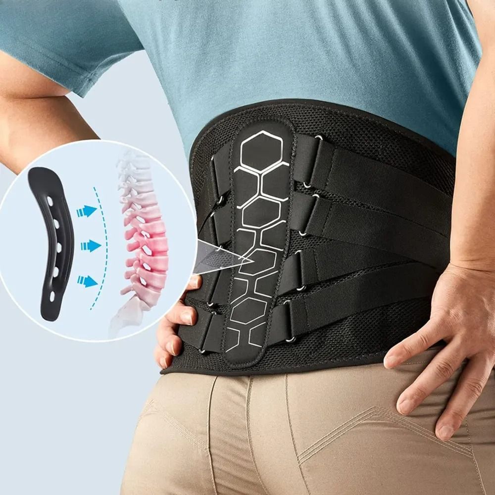 ErgoFlex Pro Back Brace For Lower Back Pain Relief With Removable Pad And Breathable Lumbar Support 0