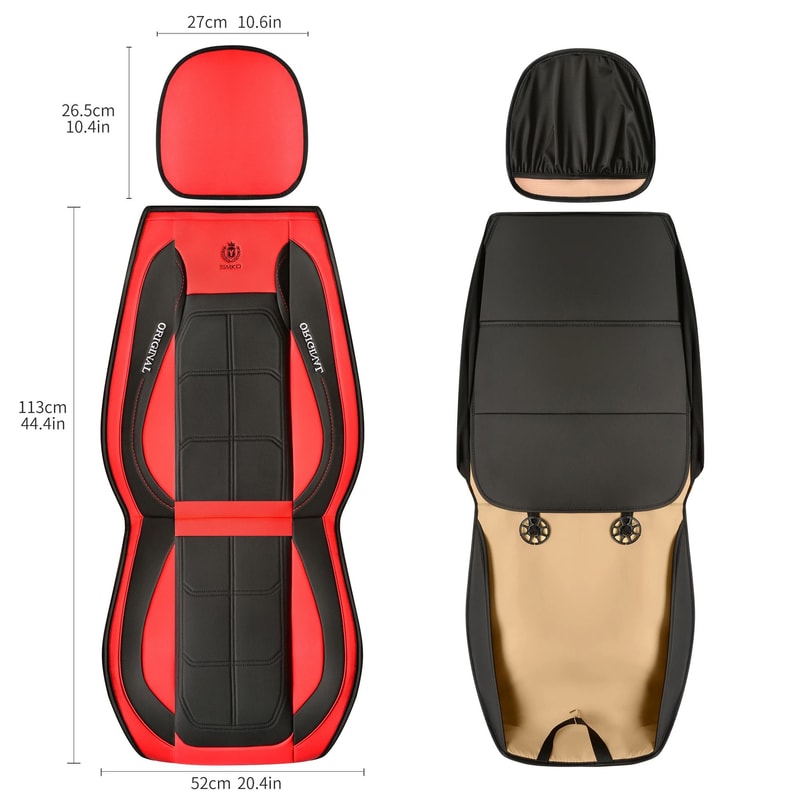 Luxury Universal Car Seat Cover PU Leather Soft Cushion Protector All Season Car Seat Protector Pad 7
