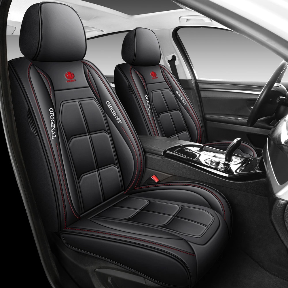 Luxury Universal Car Seat Cover PU Leather Soft Cushion Protector All Season Car Seat Protector Pad 0