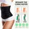 Adjustable Neoprene Waist Trainer For Women Double Belt Workout Cincher With Zipper Tummy Control A 3