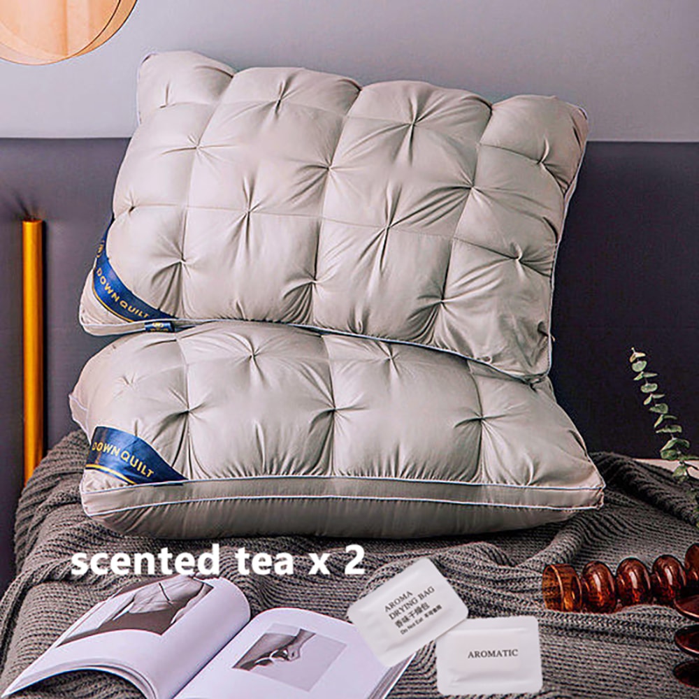 Luxury Hotel Quality Bed Pillows Soft Supportive Sleeping Pillows For Side Back And Stomach Sleeper 2