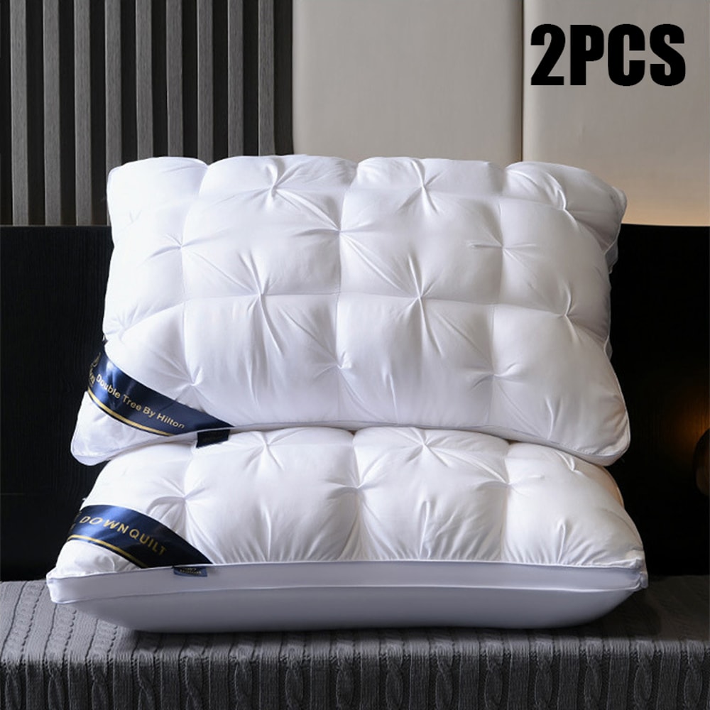 Luxury Hotel Quality Bed Pillows Soft Supportive Sleeping Pillows For Side Back And Stomach Sleeper 7
