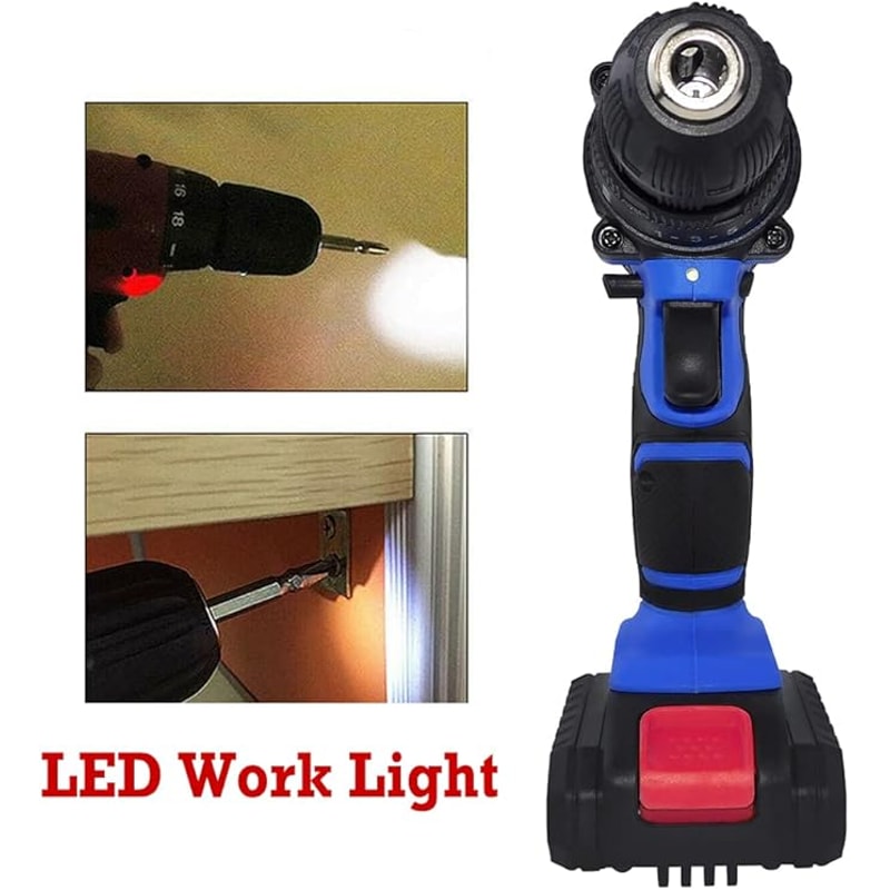 Cordless Drill Driver Kit Compact Electric Power Drill For DIY Repairs And Home Projects 4