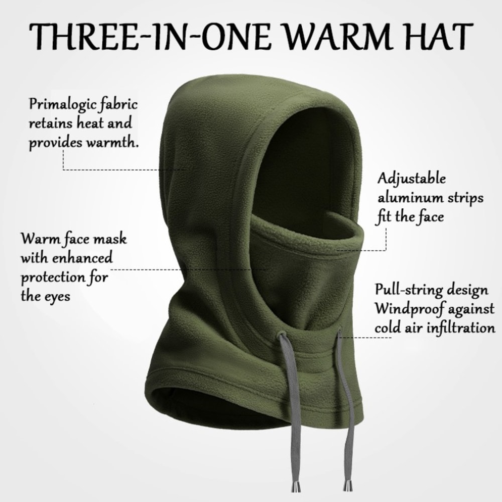 Winter Balaclava Ski Mask Windproof Thermal Fleece Face Cover For Outdoor Riding Cycling And Snow S 1