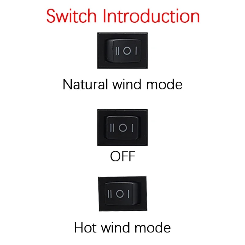 Portable Lithium Battery Hot And Cold Fan Heater Dual Mode USB Hand Warmer Blower 4