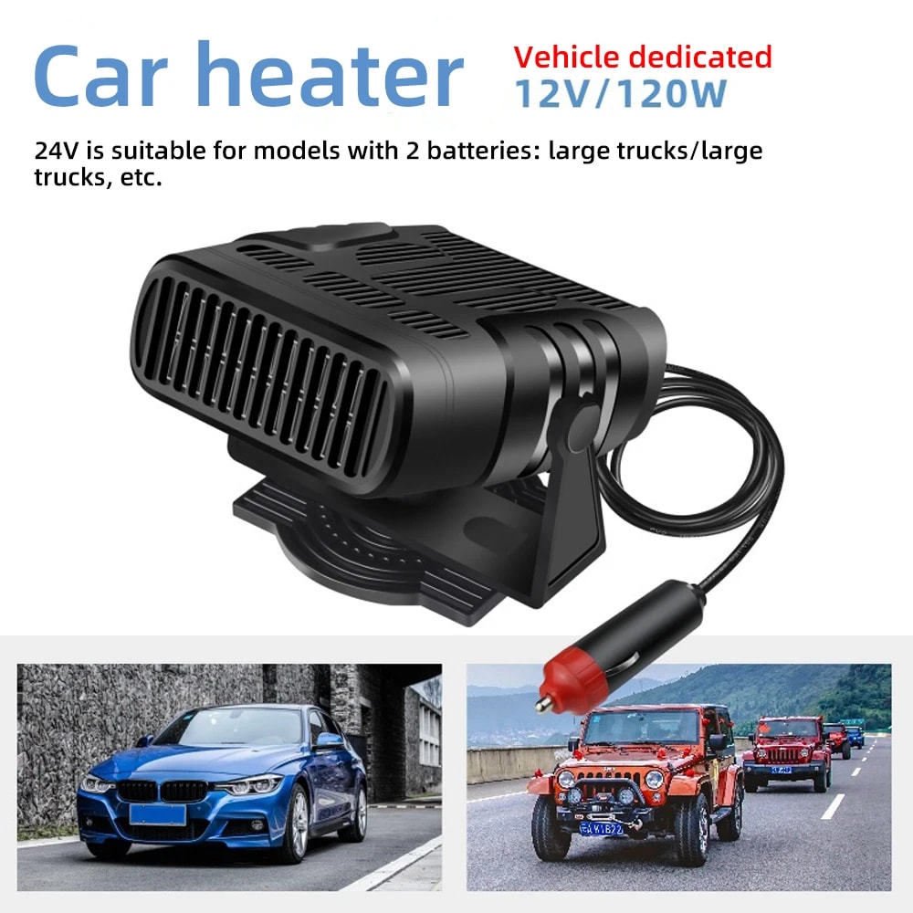 2 In 1 Portable Car Heater Fan Windshield Defroster And Cooling Car Defogger Electric Demister 7