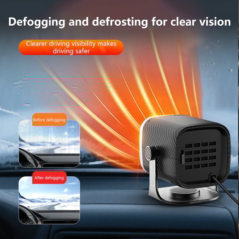Portable Car Heater Windshield Defroster Quick Heat Demister Winter Driving Essential 2