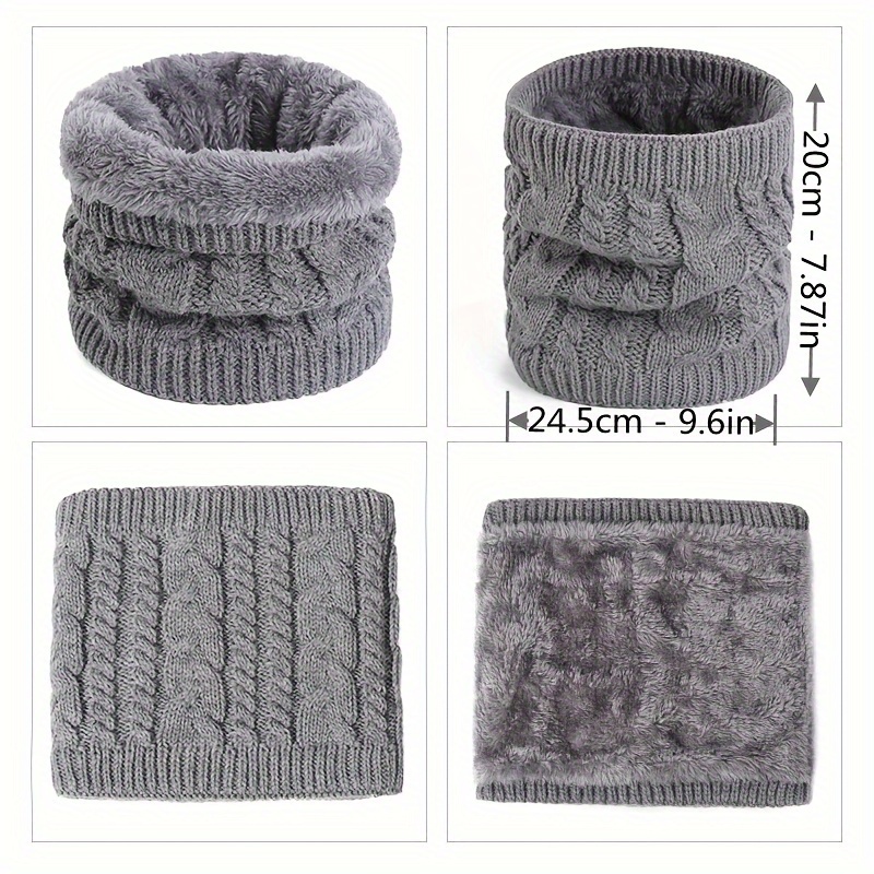 Unisex Winter Neck Warmer Scarf Breathable Polyester Neck Gaiter Windproof Cold Weather Accessory 1