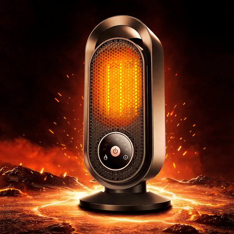 Portable Ceramic Space Heater Fast Heat Mini PTC Heater For Bedroom And Office 0